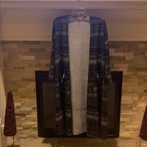 Black and white Aztec LulaRoe Sarah Cardigan